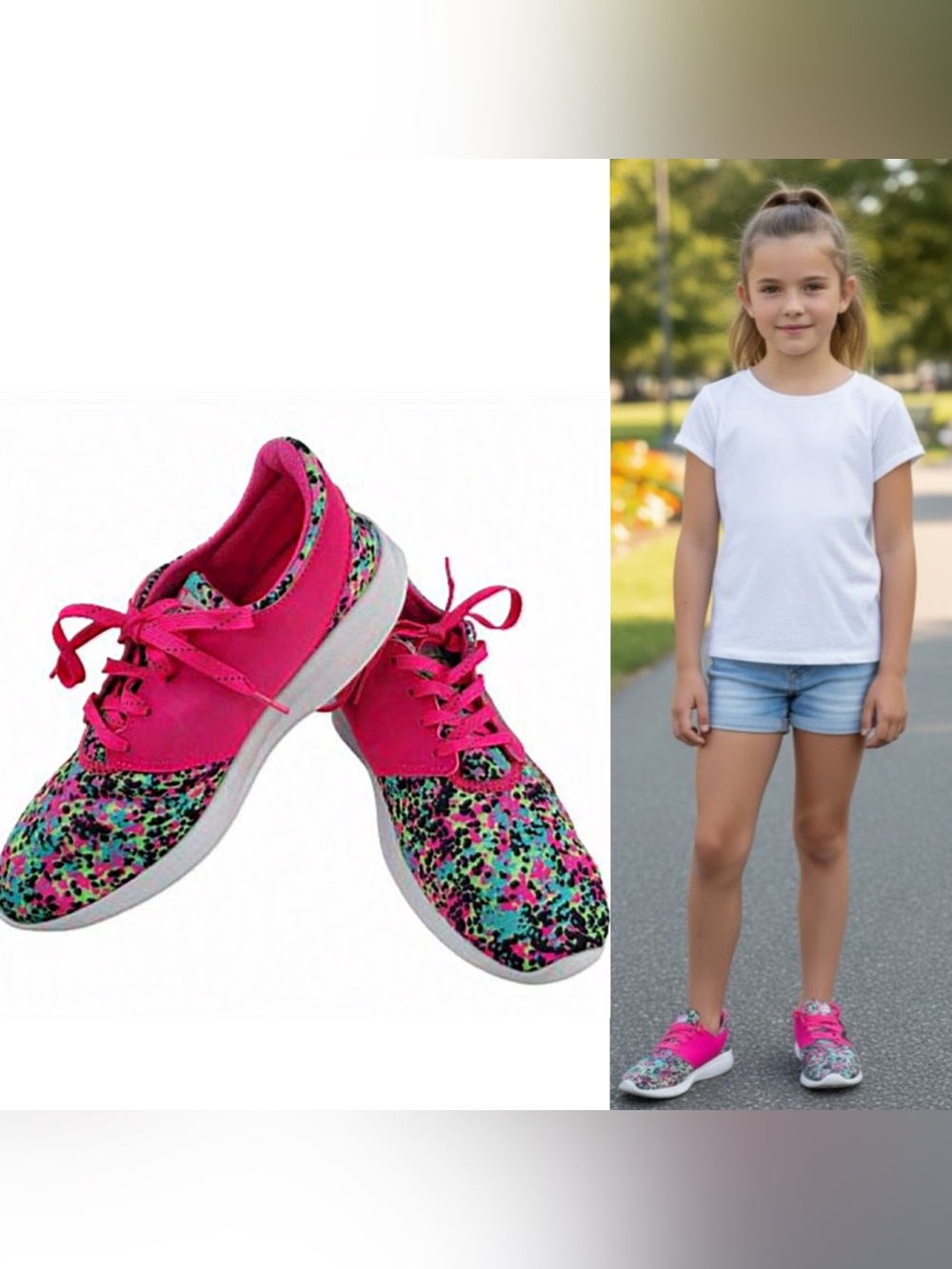 New‎ Balance Fuel Core M KJCSTPGY Running Shoe Girls size 4 sneakers activewear